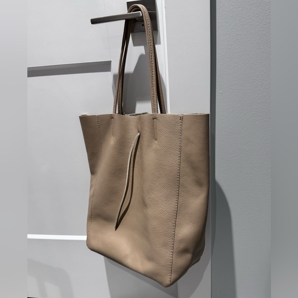 Italian leather Tote Bag